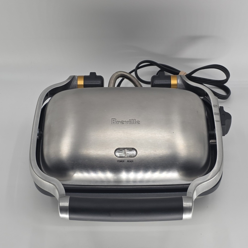 Breville Sandwich Press Maker BSG600 BSSUSC Brushed Stainless Steel Tested